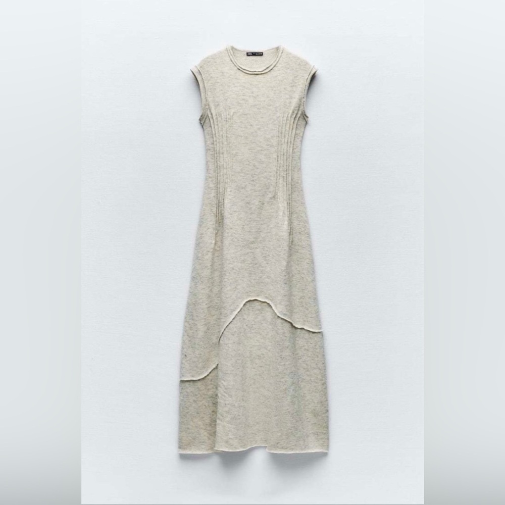 NWT- ZARA | Casual Style Flared Cotton Medium Long size Small